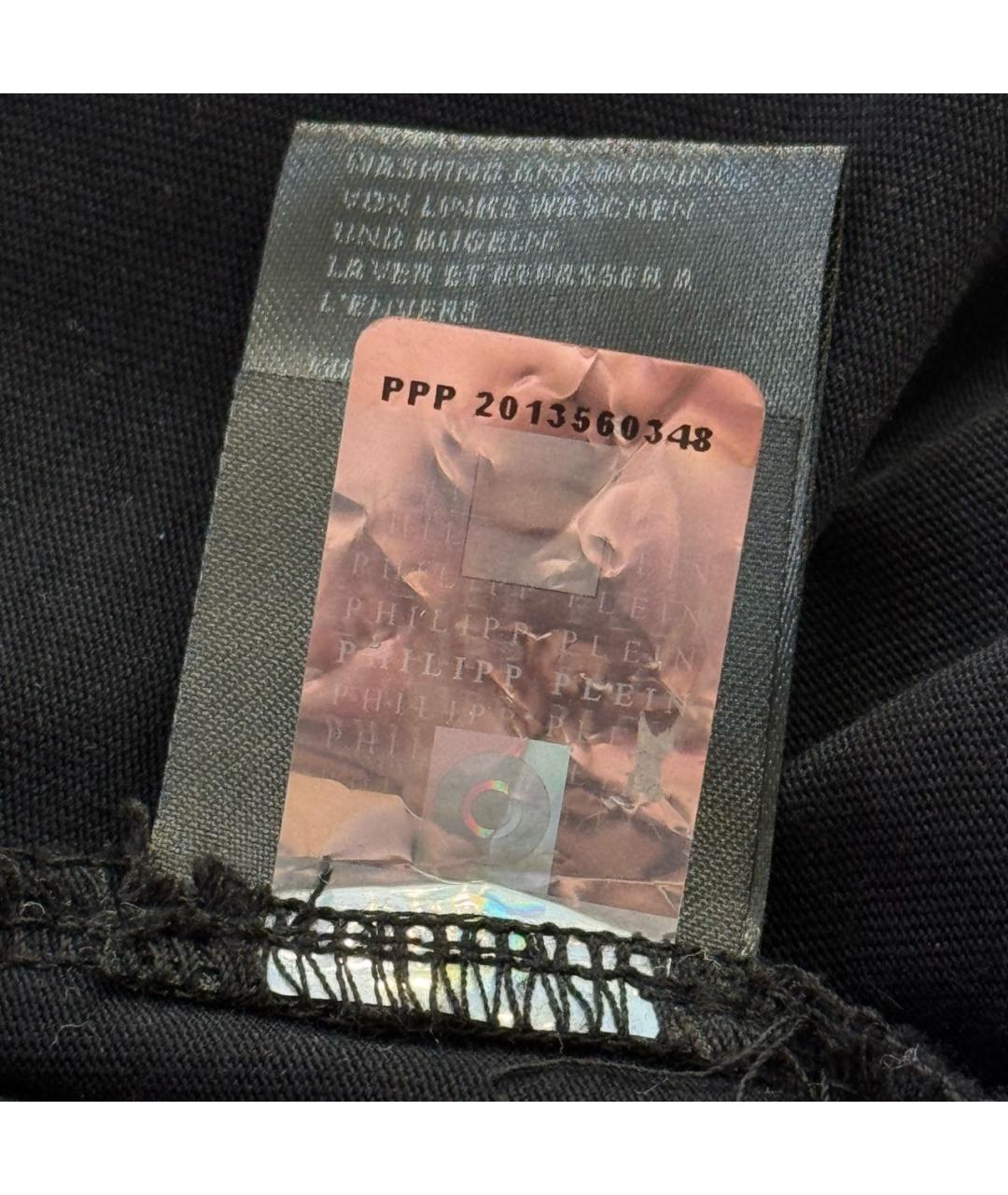 PHILIPP PLEIN Черная хлопковая футболка, фото 8