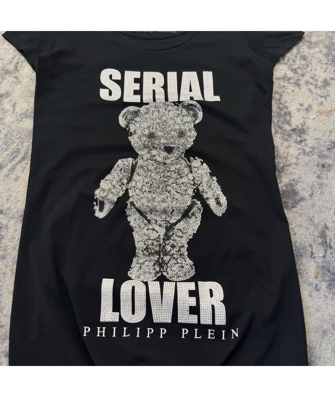 PHILIPP PLEIN Черная хлопковая футболка, фото 4