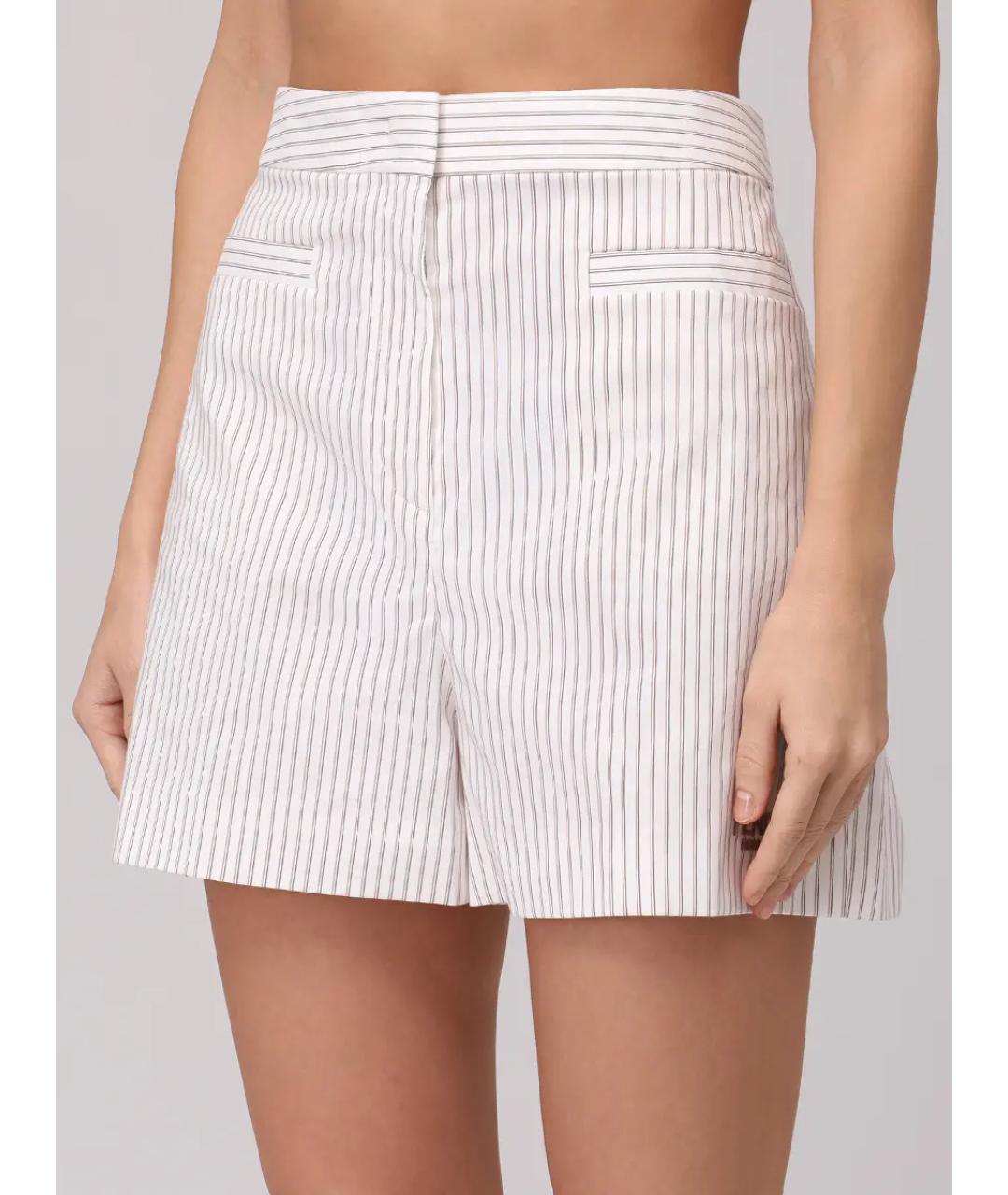 FENDI Белые хлопковые шорты, фото 4