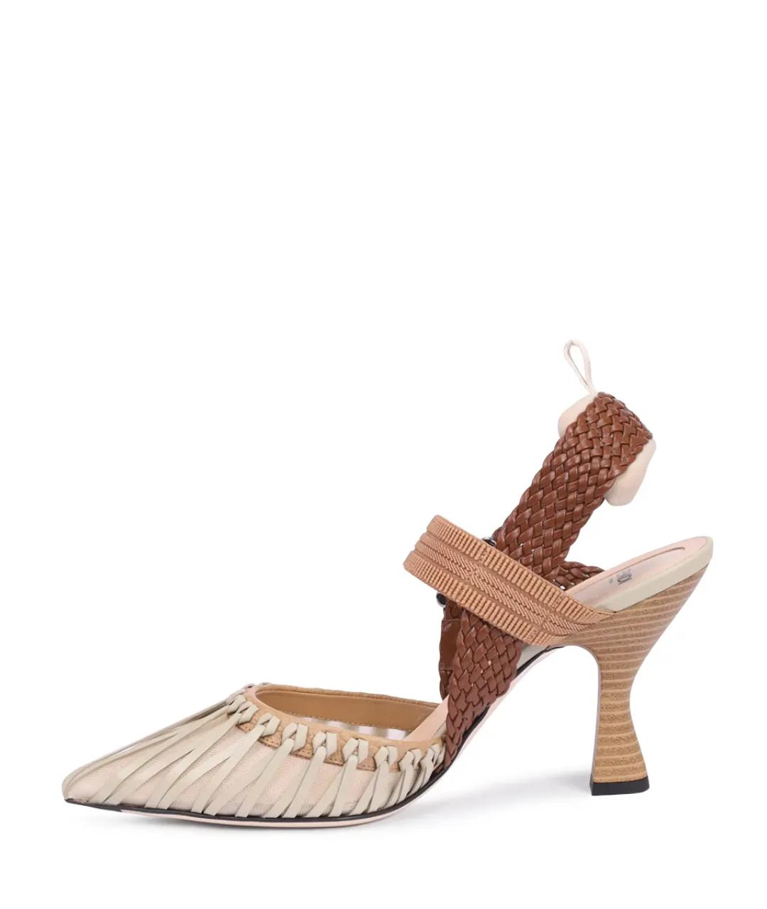 FENDI Мульти текстильные туфли, фото 3