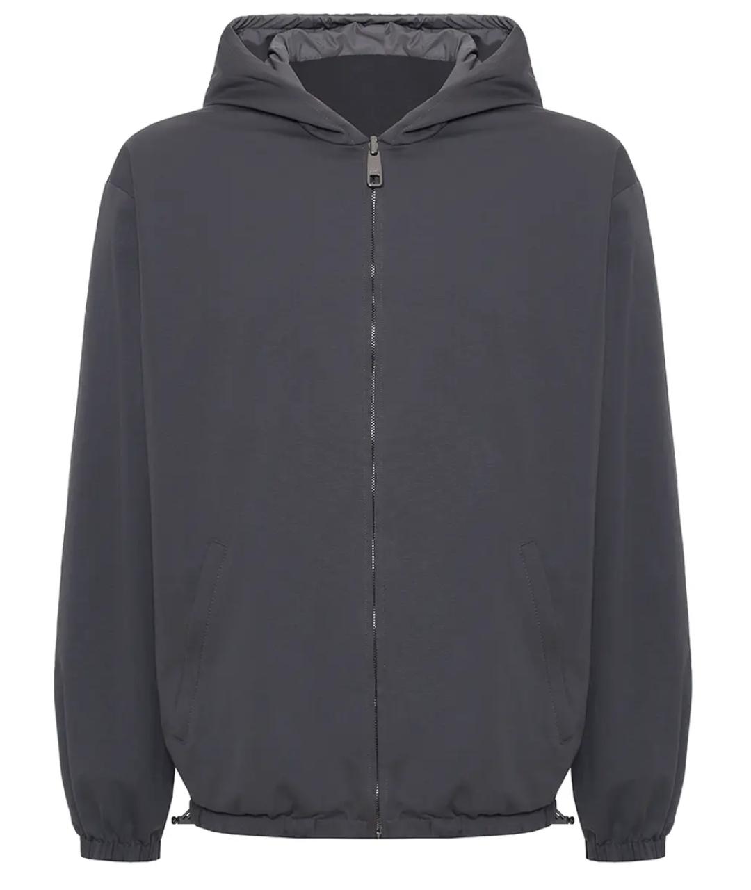 DOLCE&GABBANA Серая полиамидовая куртка, фото 3