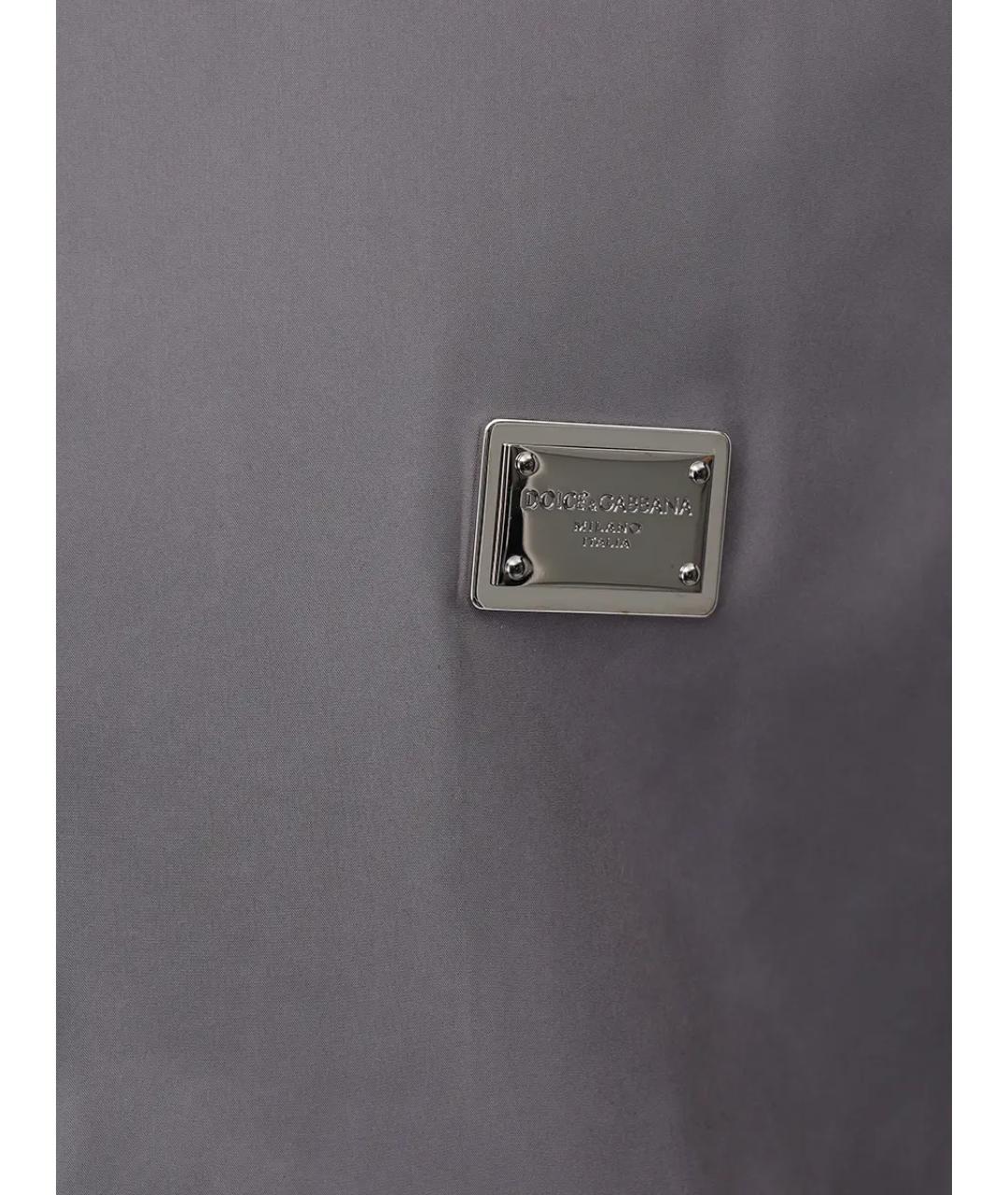 DOLCE&GABBANA Серая полиамидовая куртка, фото 6