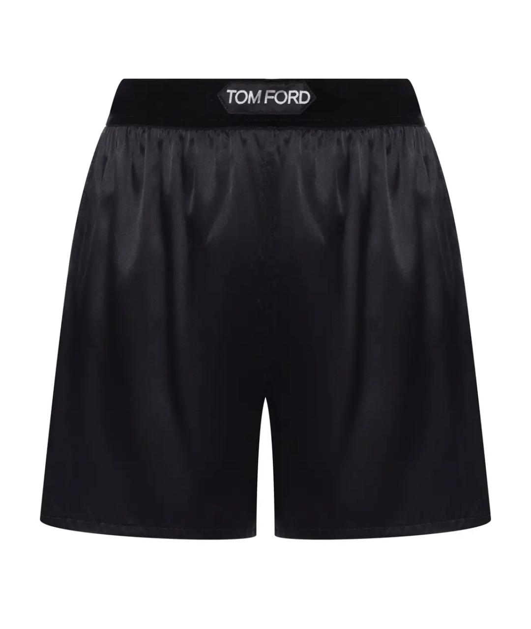 TOM FORD Черные шелковые шорты, фото 1