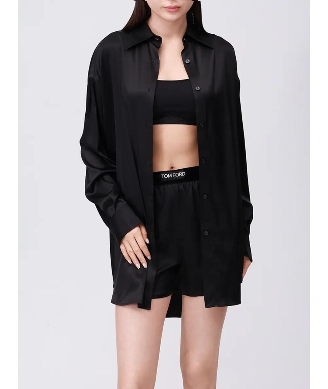 TOM FORD Черные шелковые шорты, фото 2