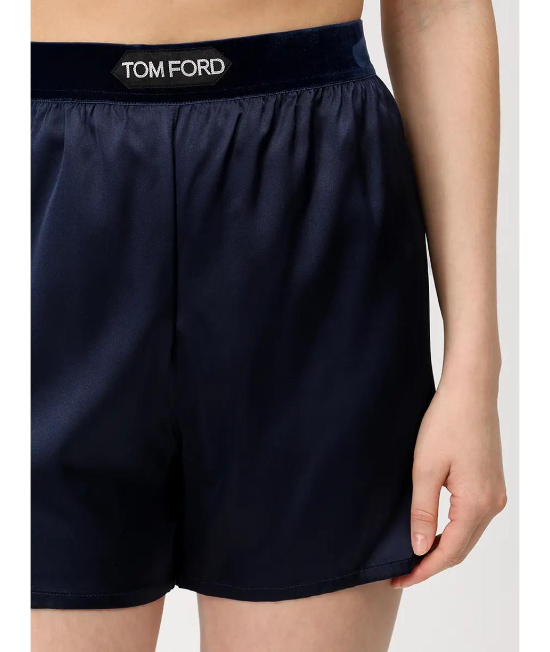 TOM FORD Синие шелковые шорты, фото 5