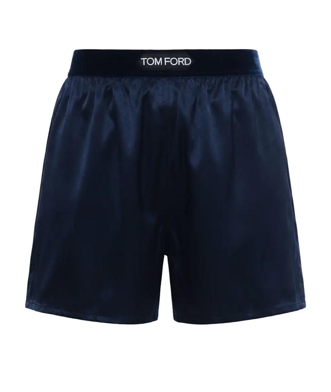 TOM FORD Синие шелковые шорты, фото 1