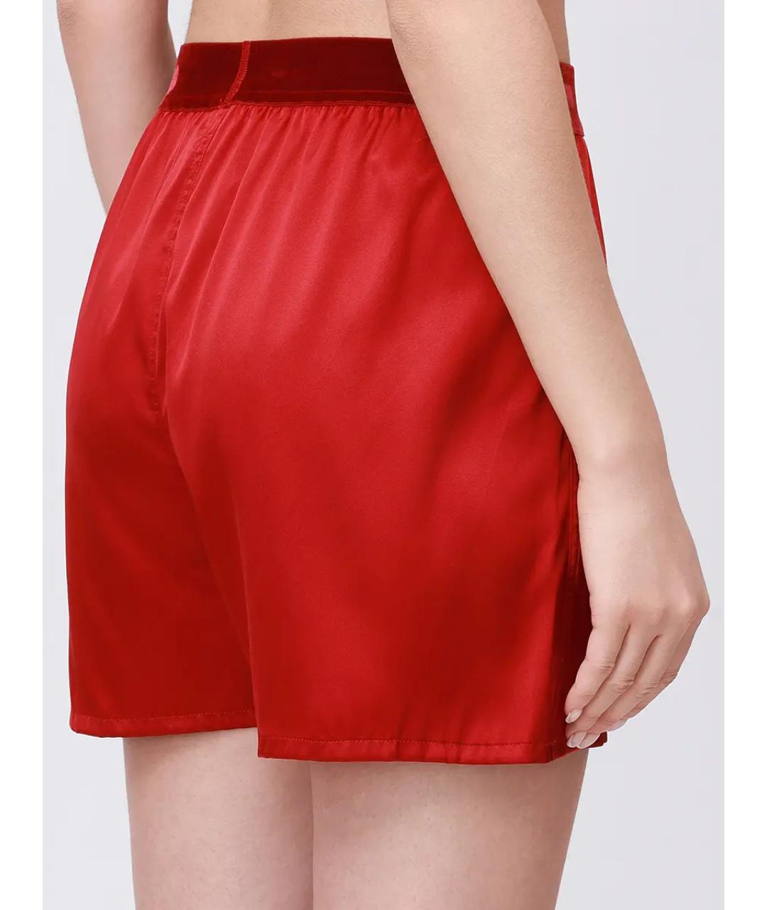 TOM FORD Красные шелковые шорты, фото 3