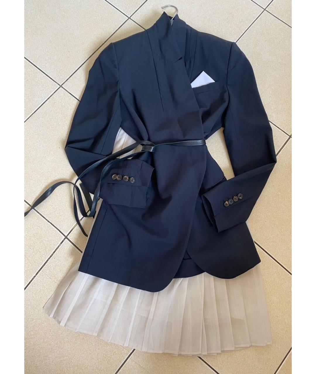 BRUNELLO CUCINELLI Черный шерстяной жакет/пиджак, фото 3