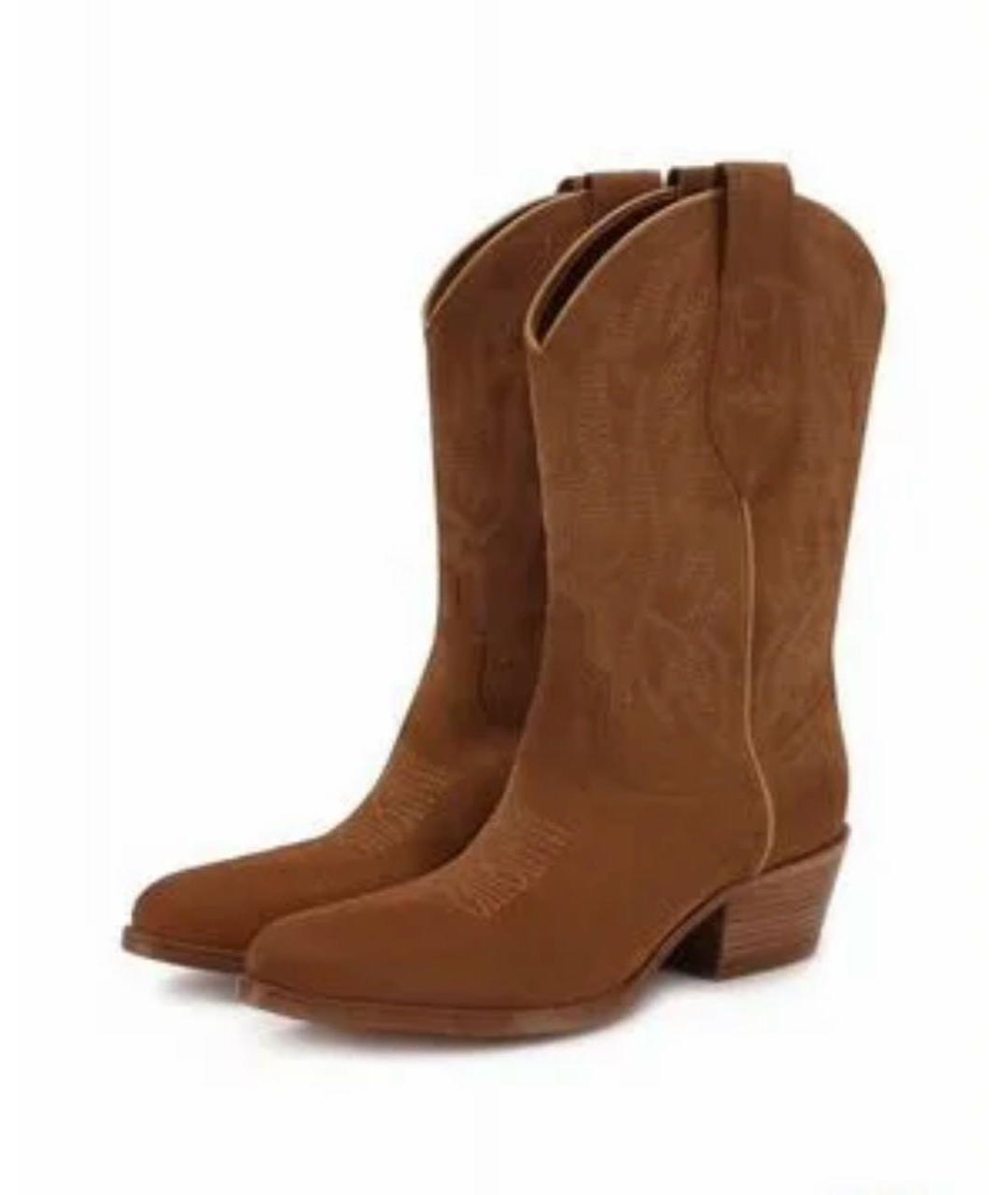 POLO RALPH LAUREN Коричневые замшевые полусапоги, фото 4