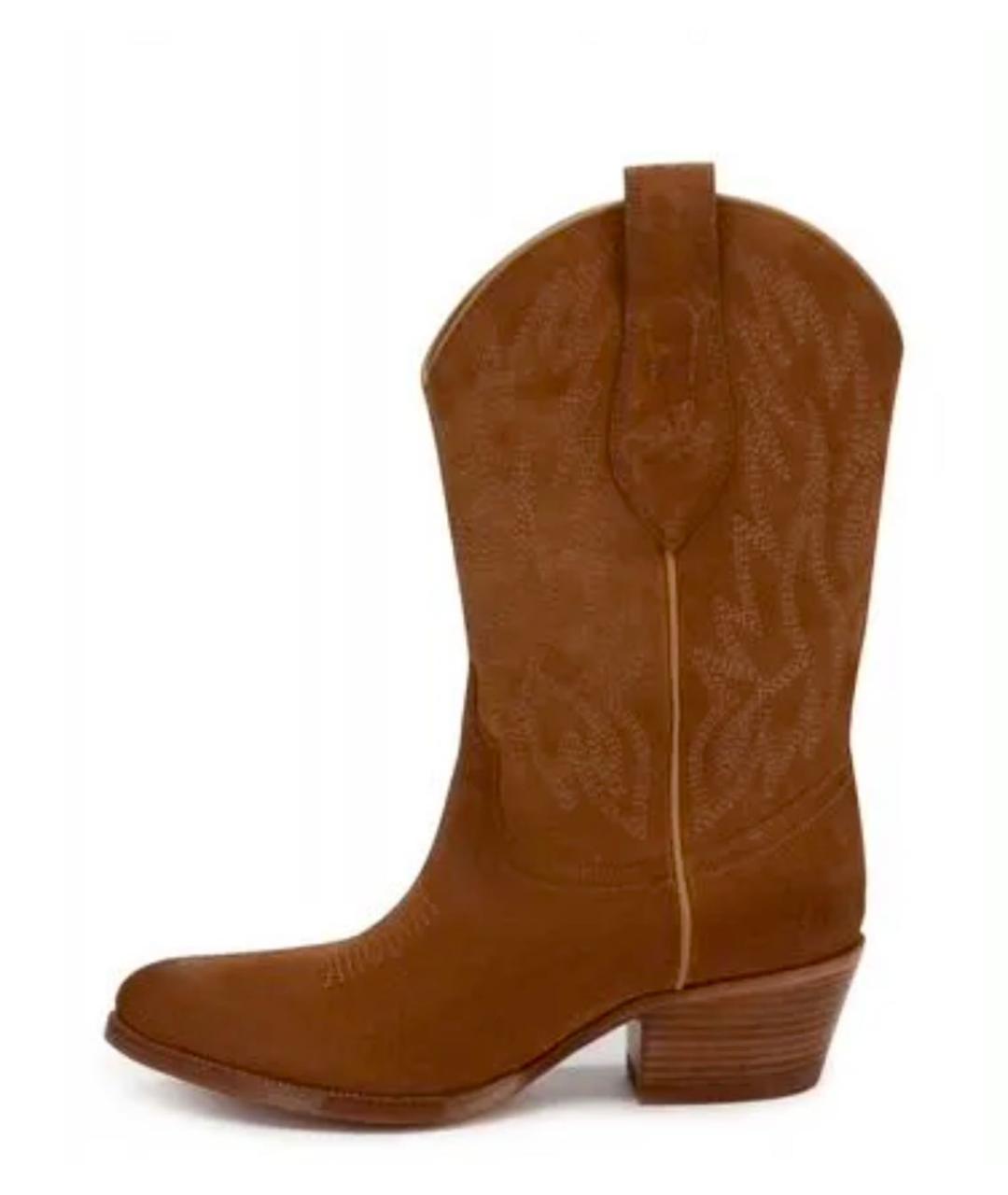 POLO RALPH LAUREN Коричневые замшевые полусапоги, фото 3