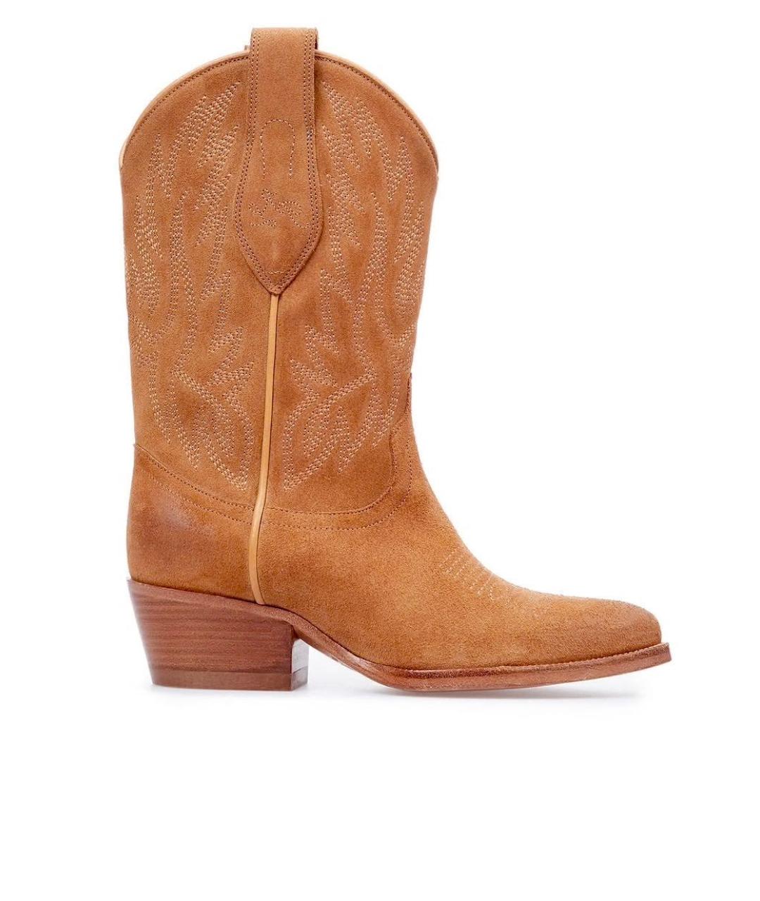 POLO RALPH LAUREN Коричневые замшевые полусапоги, фото 6