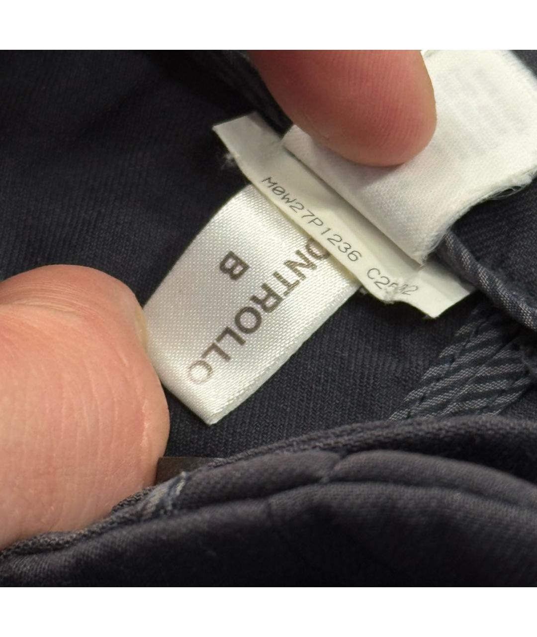 BRUNELLO CUCINELLI Темно-синие шерстяные брюки узкие, фото 6