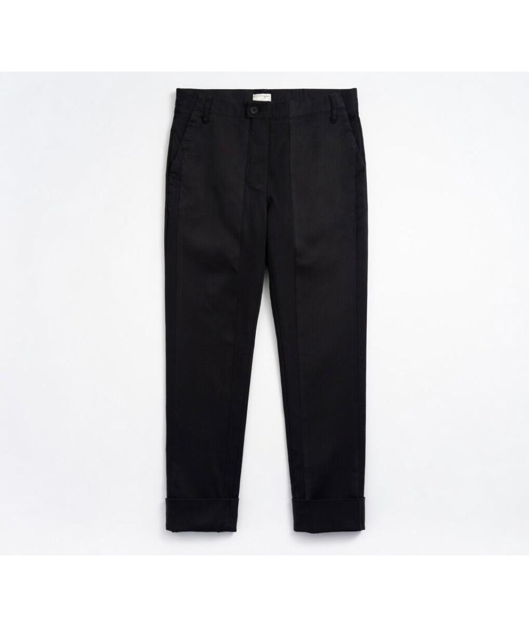 BRUNELLO CUCINELLI Темно-синие шерстяные брюки узкие, фото 8