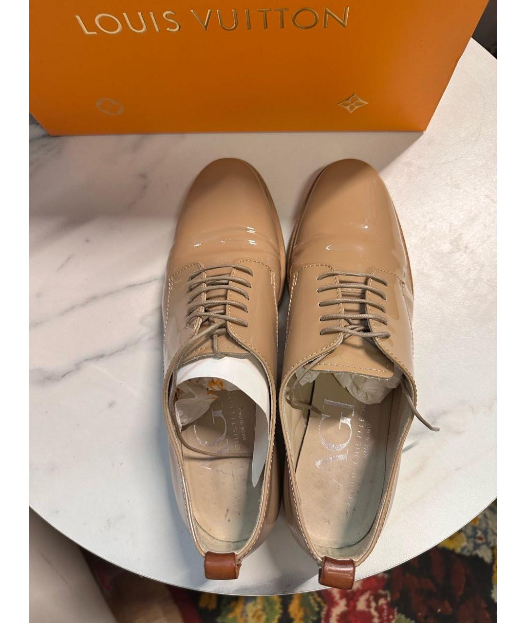 AGL Бежевые ботинки из лакированной кожи, фото 3