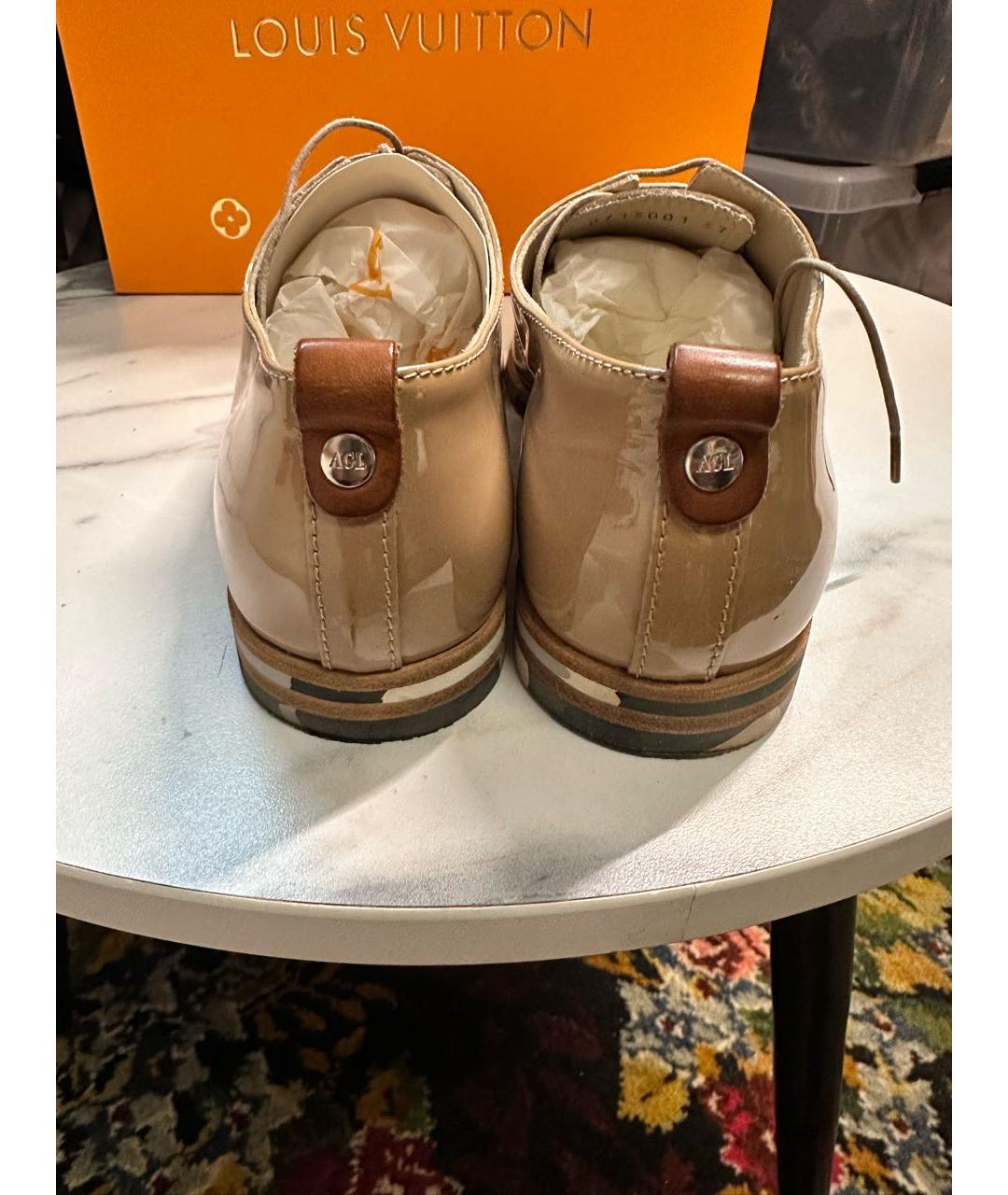 AGL Бежевые ботинки из лакированной кожи, фото 4