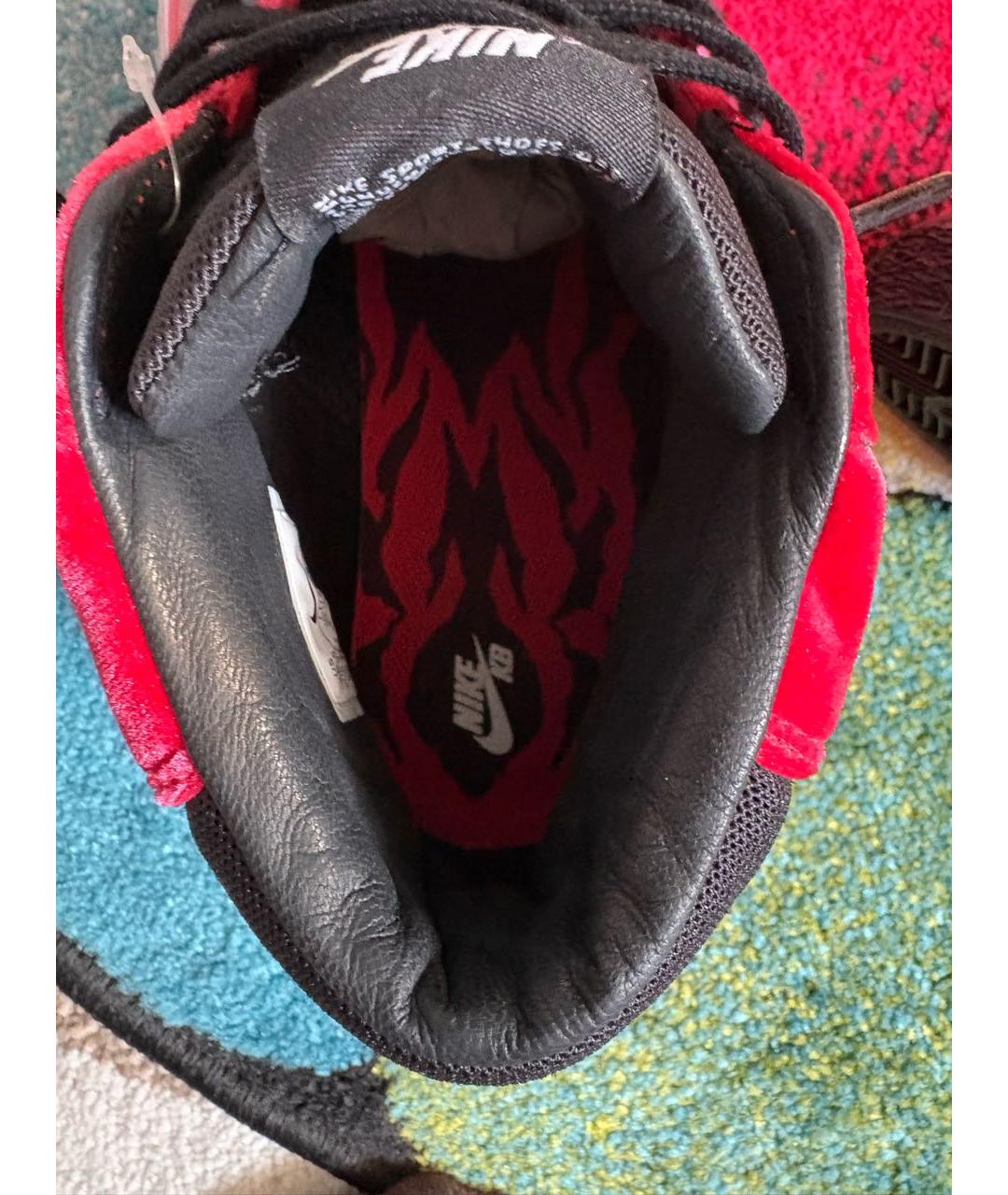 NIKE Красные высокие кроссовки / кеды, фото 3