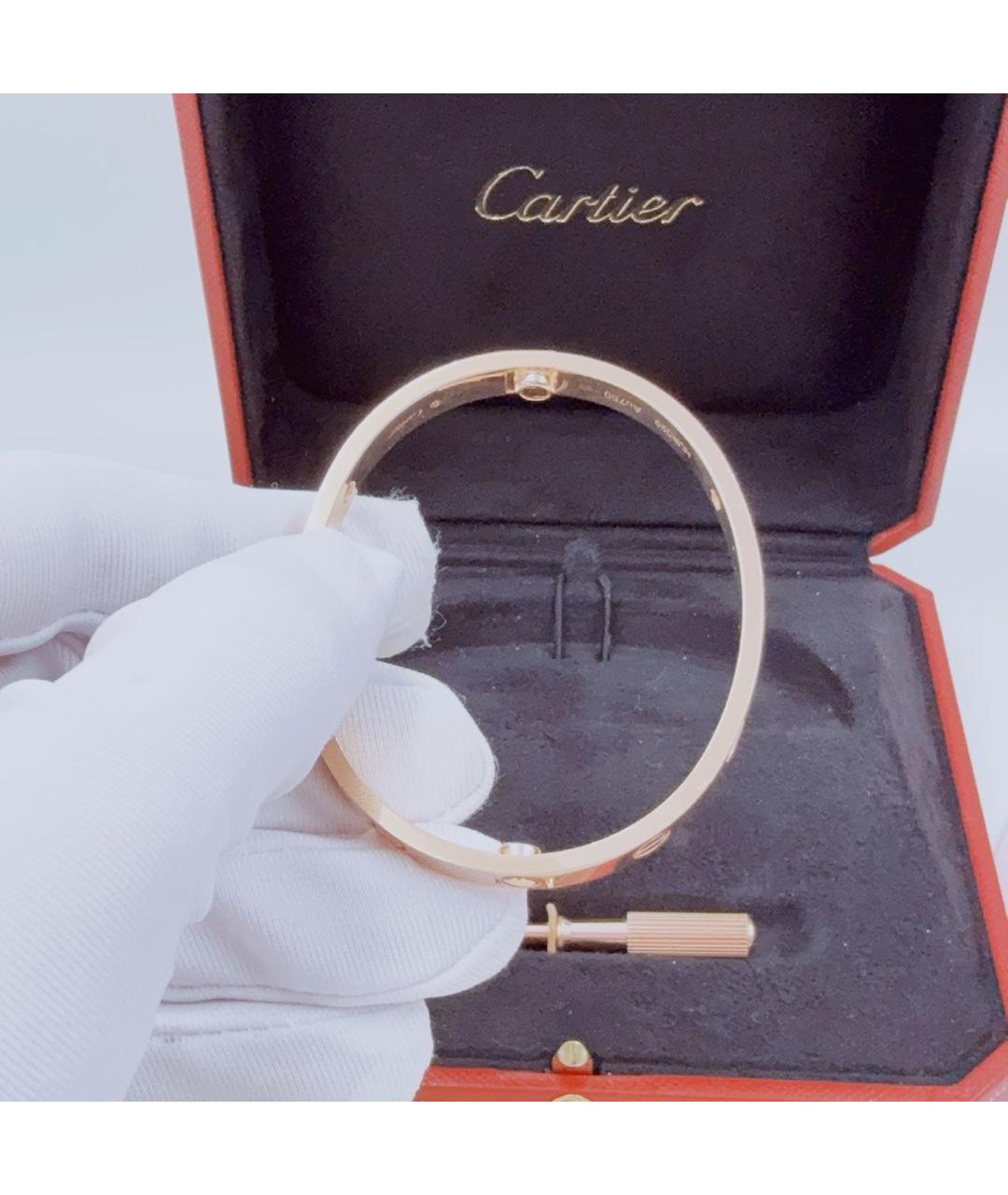 CARTIER Золотой браслет из розового золота, фото 7