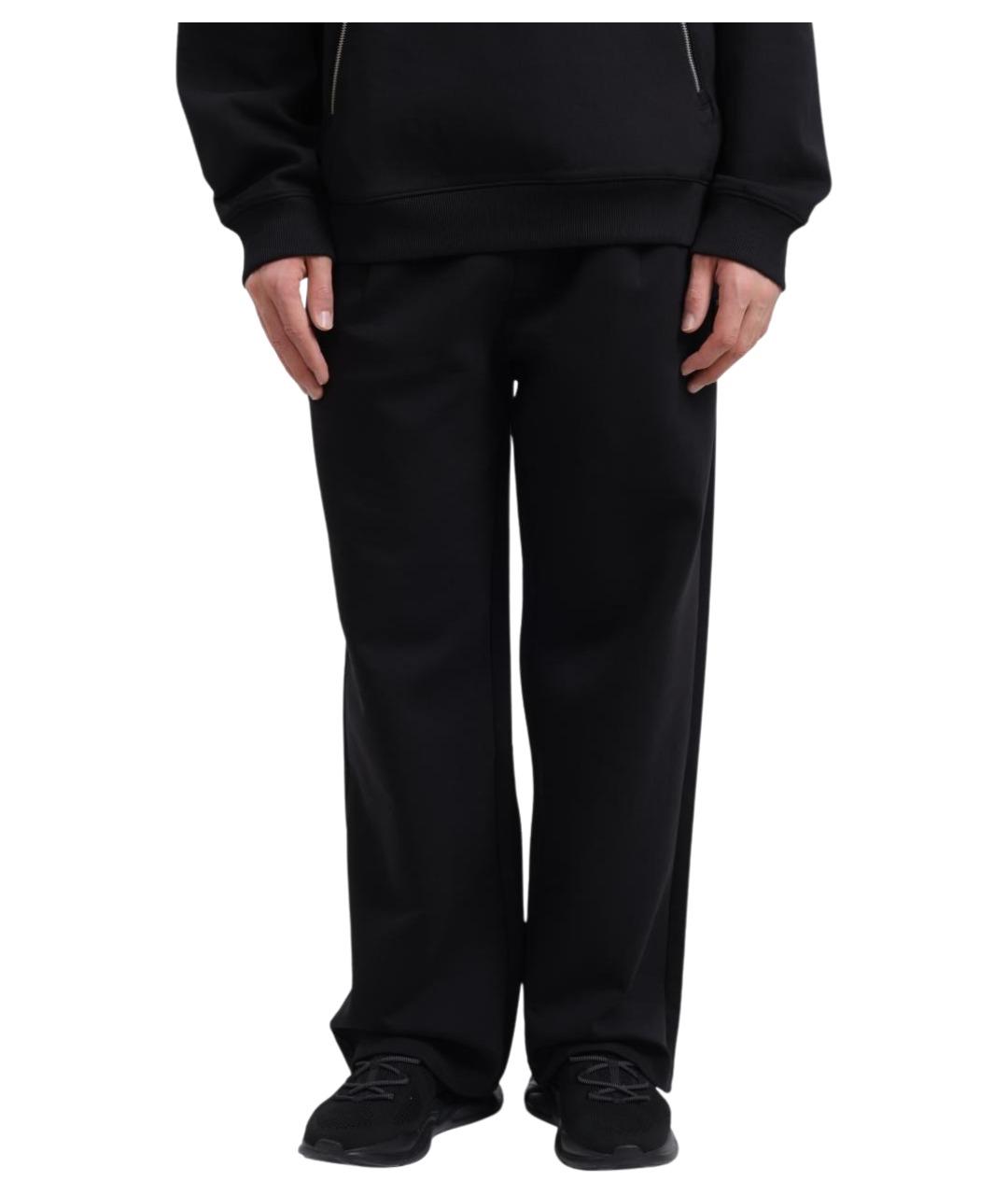 HUGO Черные хлопковые повседневные брюки, фото 1