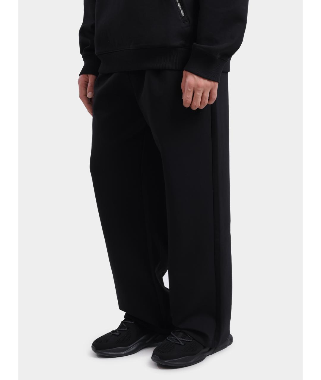 HUGO Черные хлопковые повседневные брюки, фото 3