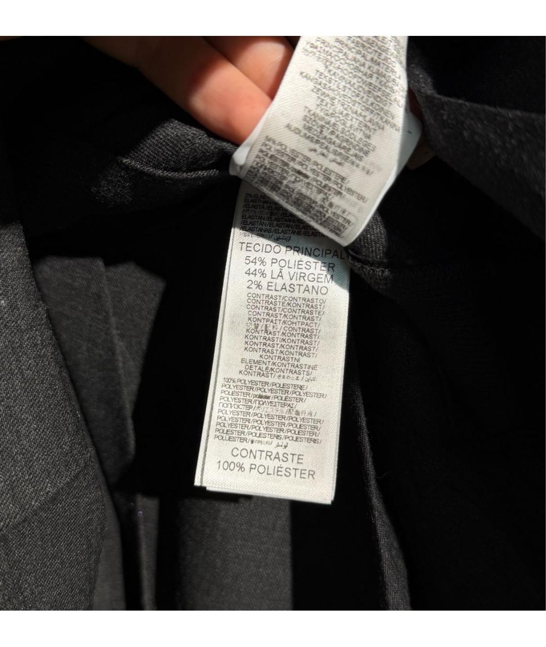 DIESEL Антрацитовый полиэстеровый жакет/пиджак, фото 3