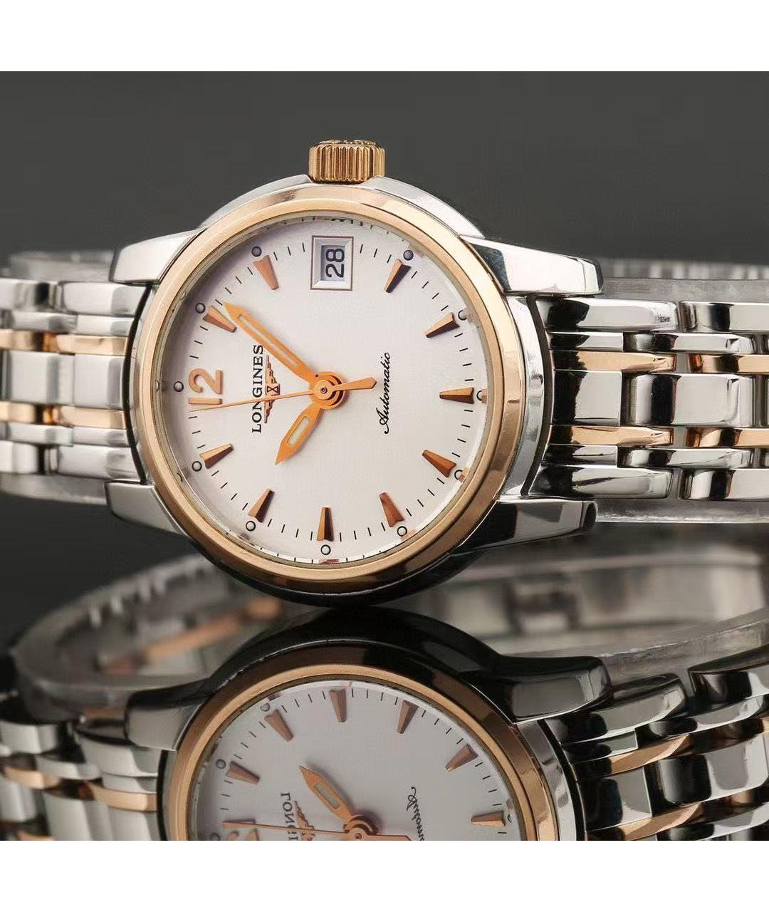 LONGINES Золотые часы из розового золота, фото 5