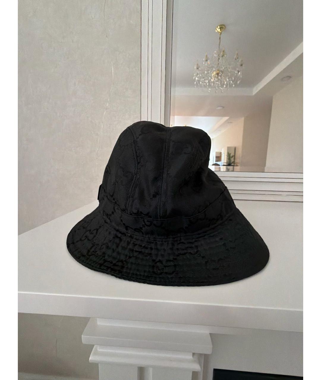 GUCCI Черная синтетическая панама, фото 5