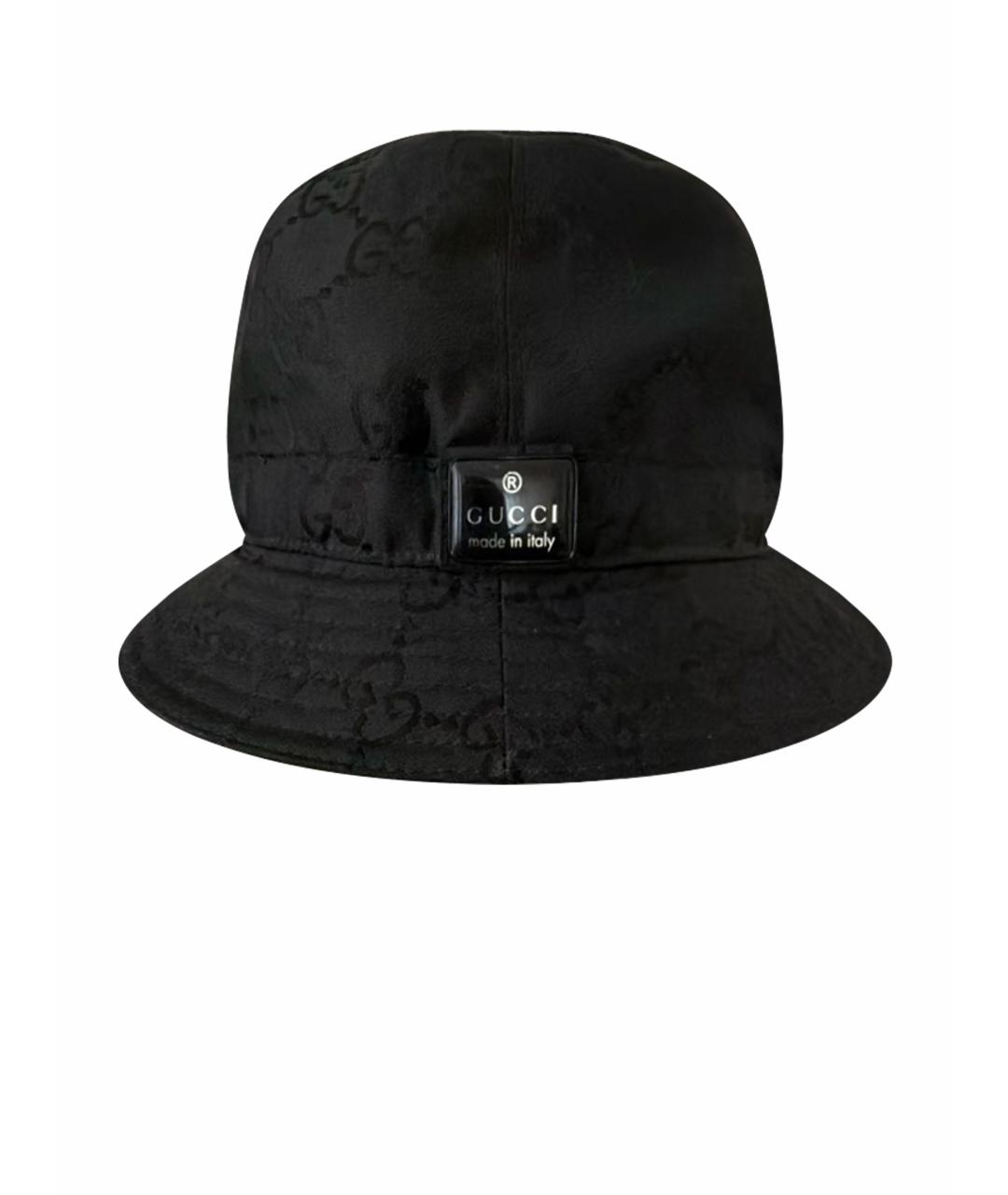 GUCCI Черная синтетическая панама, фото 1