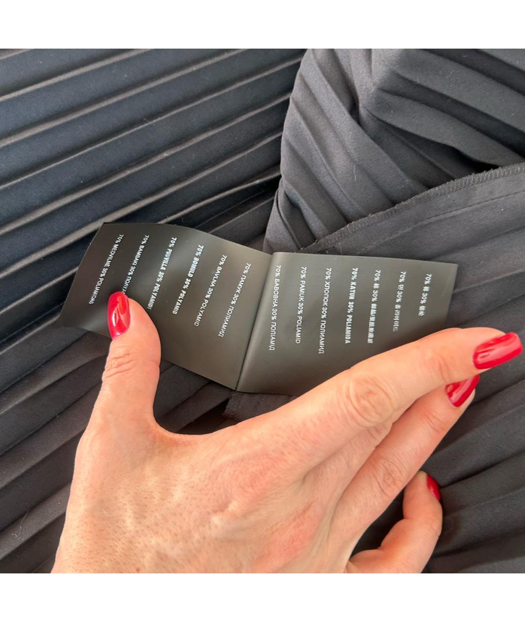 PRADA Черная хлопковая юбка миди, фото 5