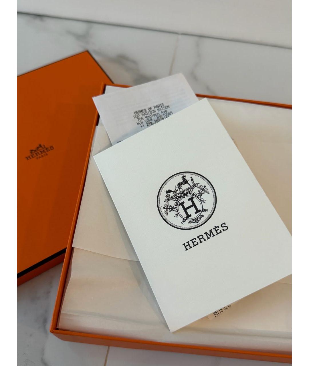 HERMES Коричневый кожаный ремень, фото 5