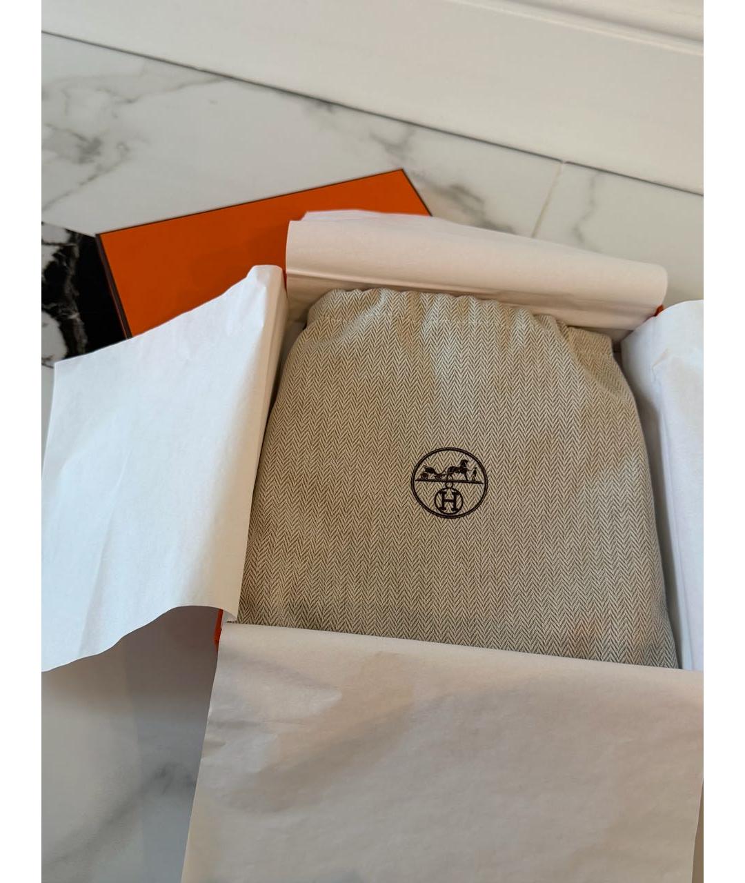 HERMES Коричневый кожаный ремень, фото 6