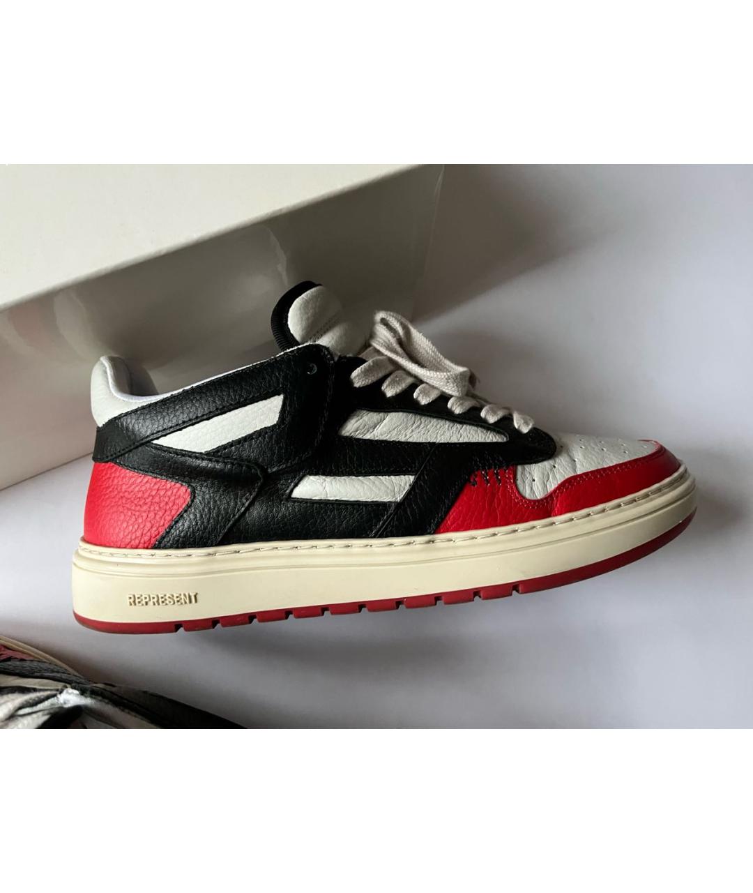 REPRESENT Мульти кожаные низкие кроссовки / кеды, фото 7