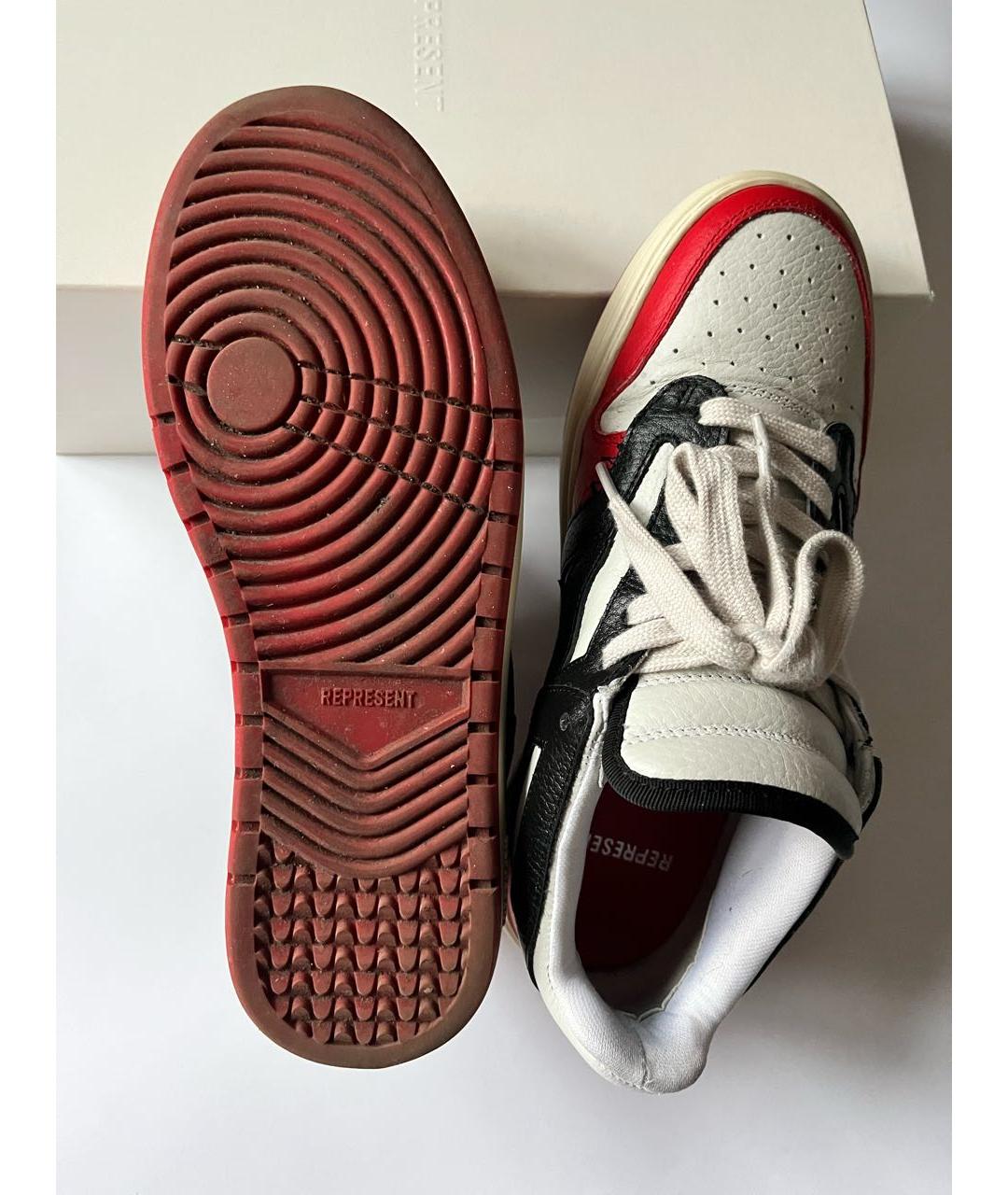 REPRESENT Мульти кожаные низкие кроссовки / кеды, фото 6
