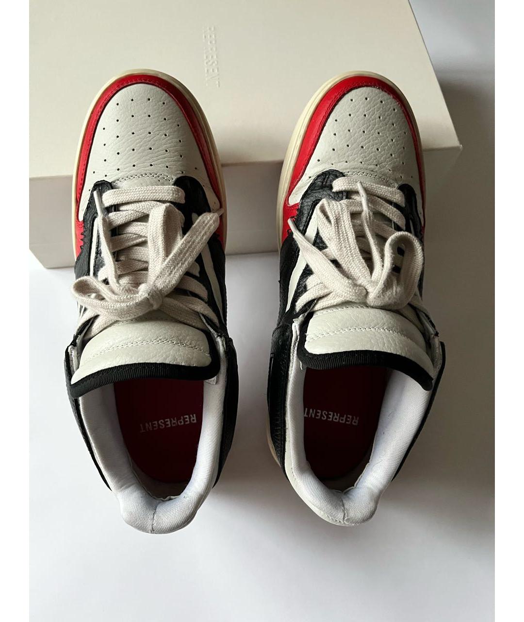 REPRESENT Мульти кожаные низкие кроссовки / кеды, фото 3