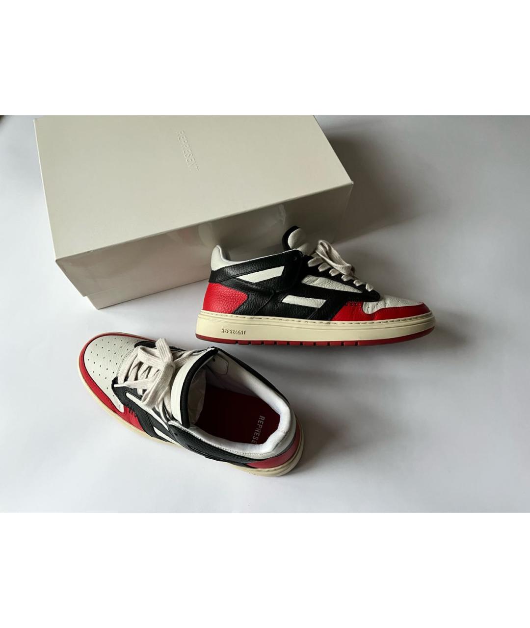 REPRESENT Мульти кожаные низкие кроссовки / кеды, фото 2