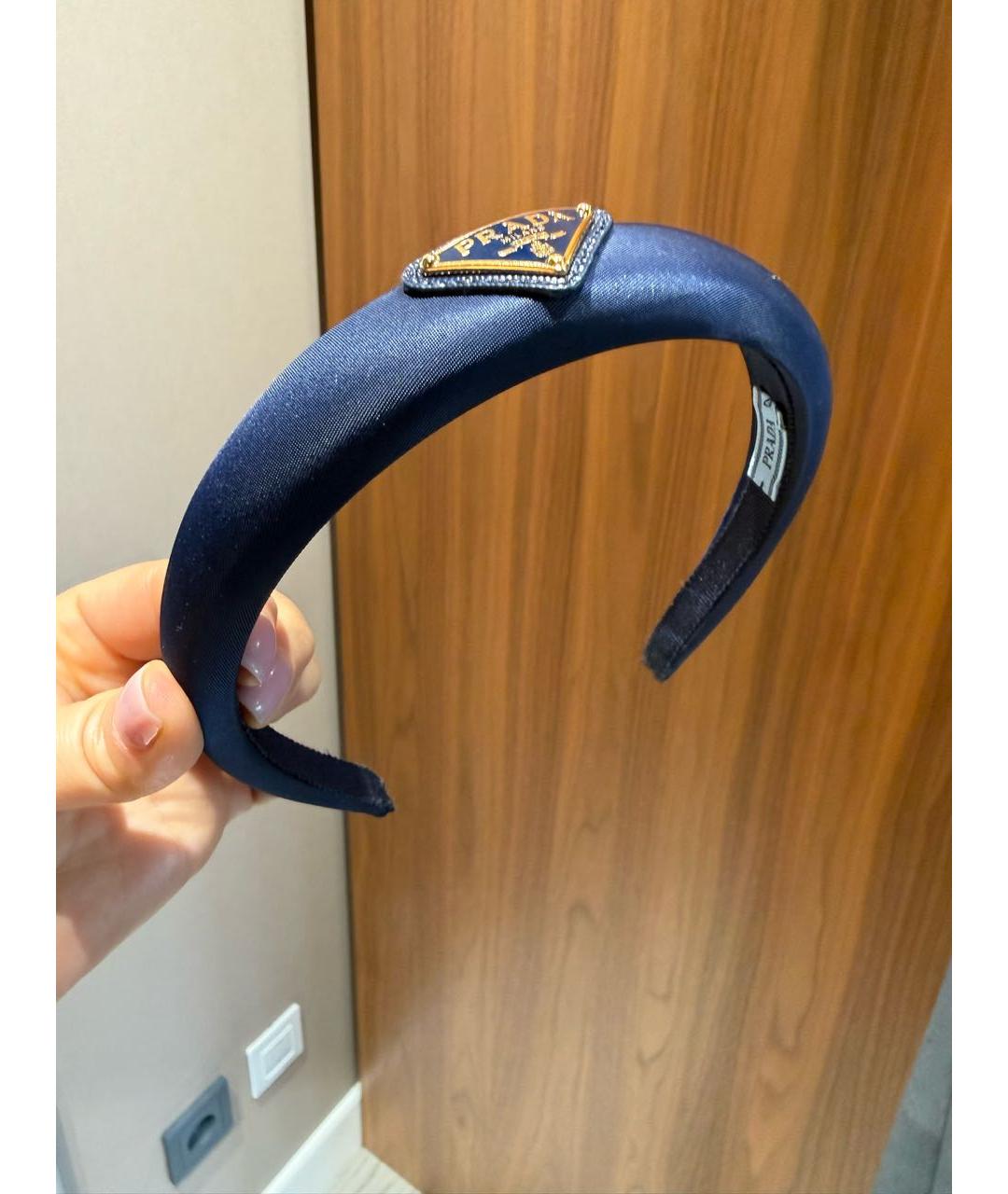PRADA Темно-синий ободок, фото 2