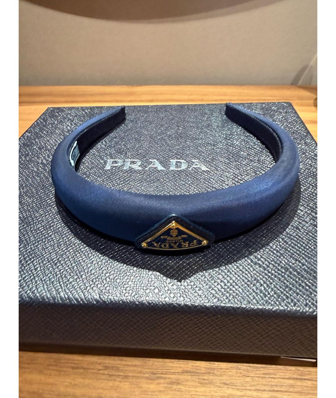 PRADA Темно-синий ободок, фото 6