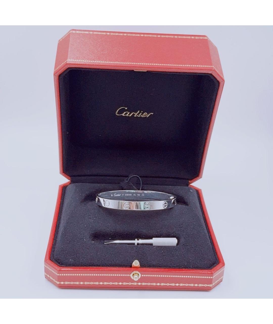 CARTIER Белый браслет из белого золота, фото 7