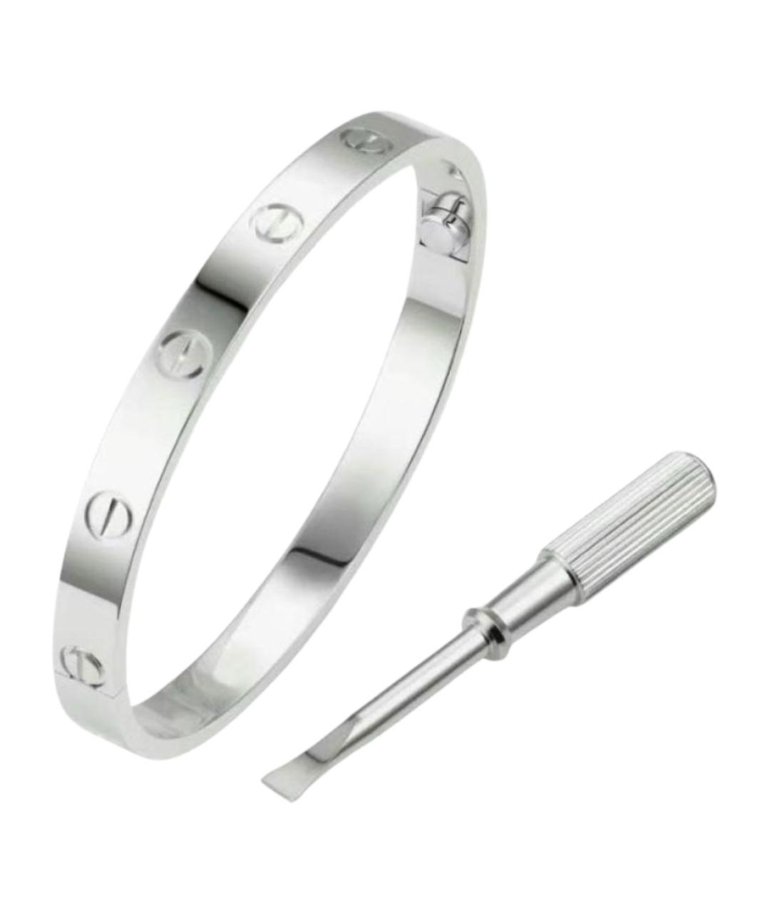 CARTIER Белый браслет из белого золота, фото 1