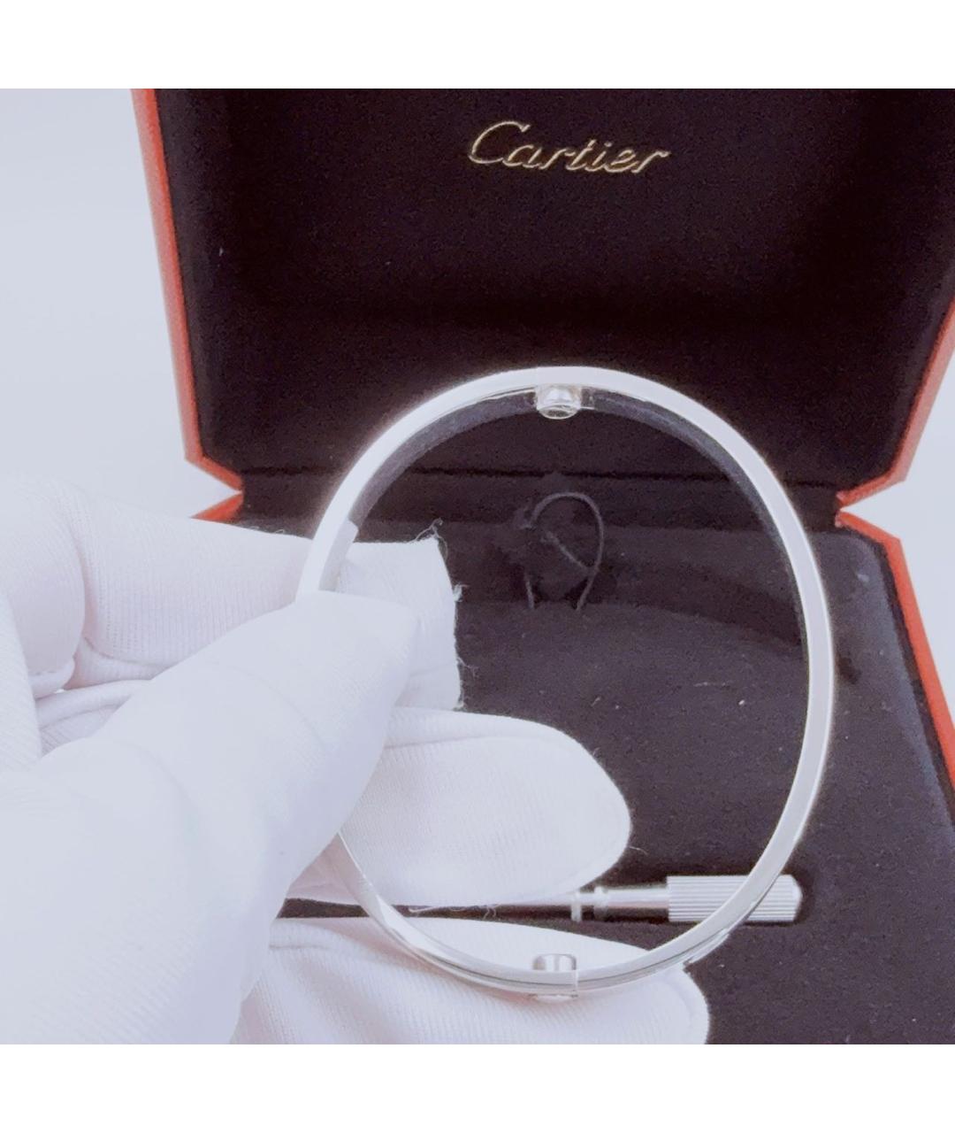 CARTIER Белый браслет из белого золота, фото 5