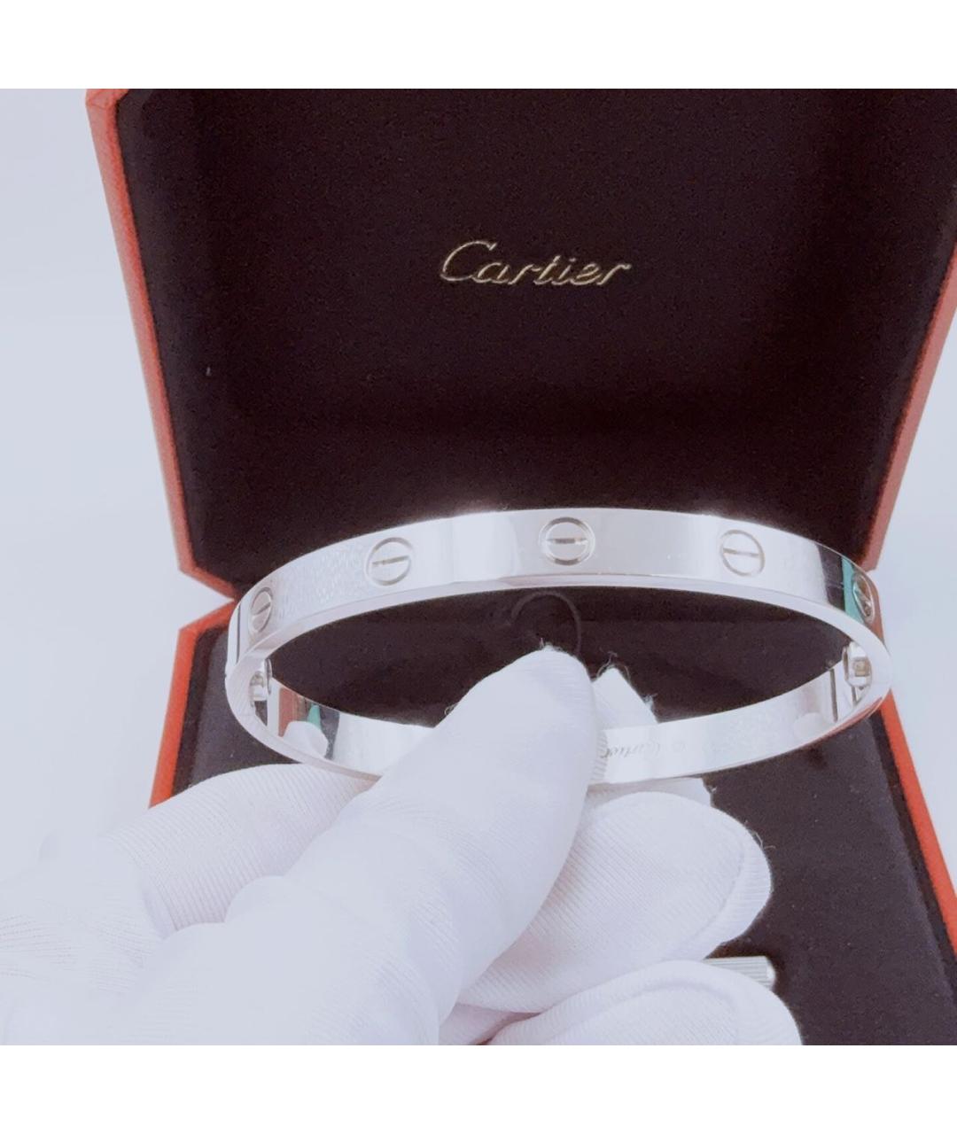 CARTIER Белый браслет из белого золота, фото 2
