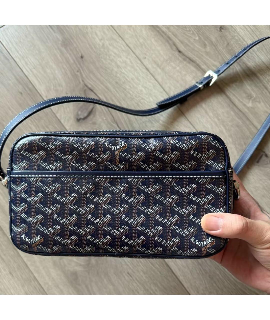 GOYARD Темно-синяя сумка через плечо, фото 4