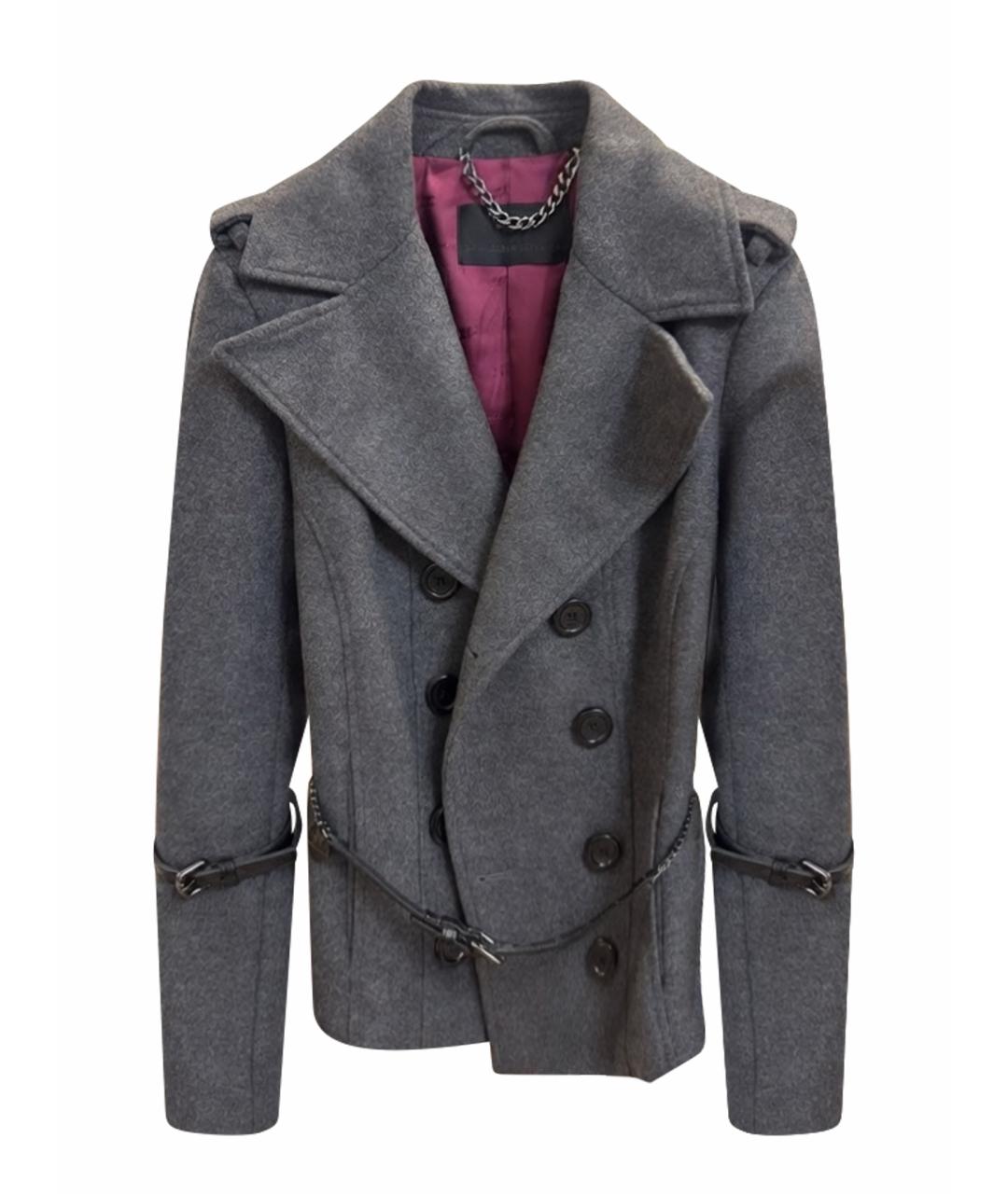 ELISABETTA FRANCHI Серая куртка, фото 1