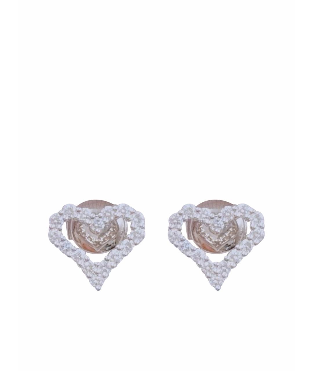 TIFFANY&CO Белые платиновые серьги, фото 1