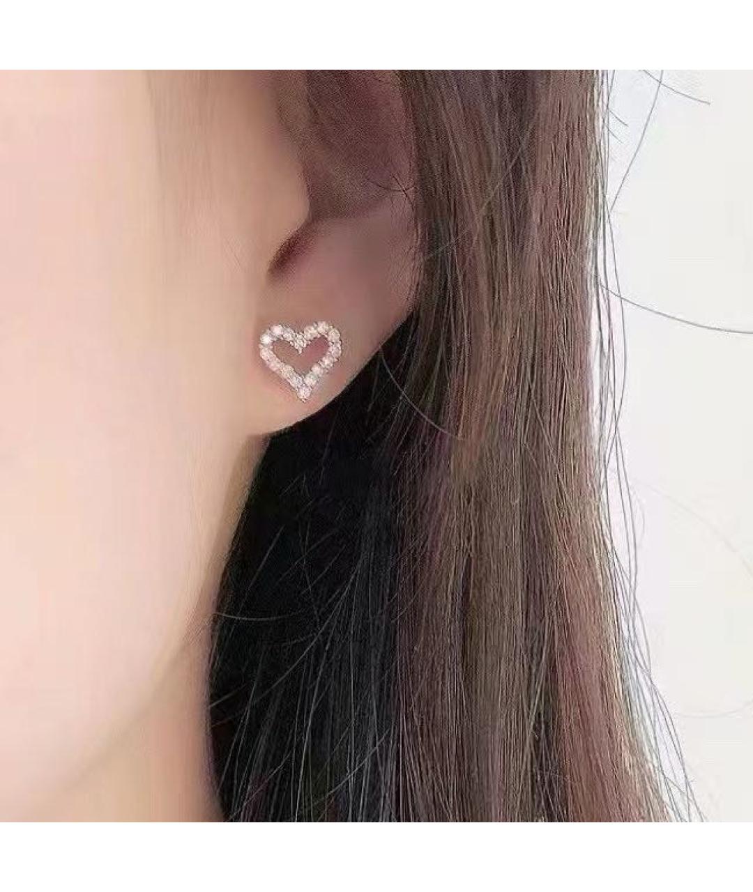 TIFFANY&CO Белые платиновые серьги, фото 8