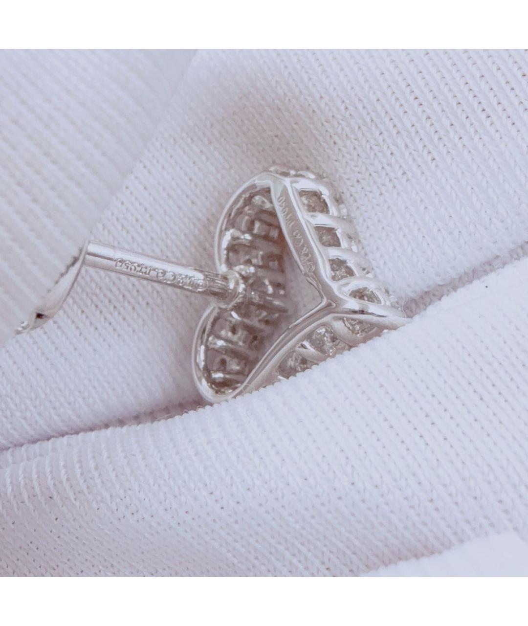 TIFFANY&CO Белые платиновые серьги, фото 5