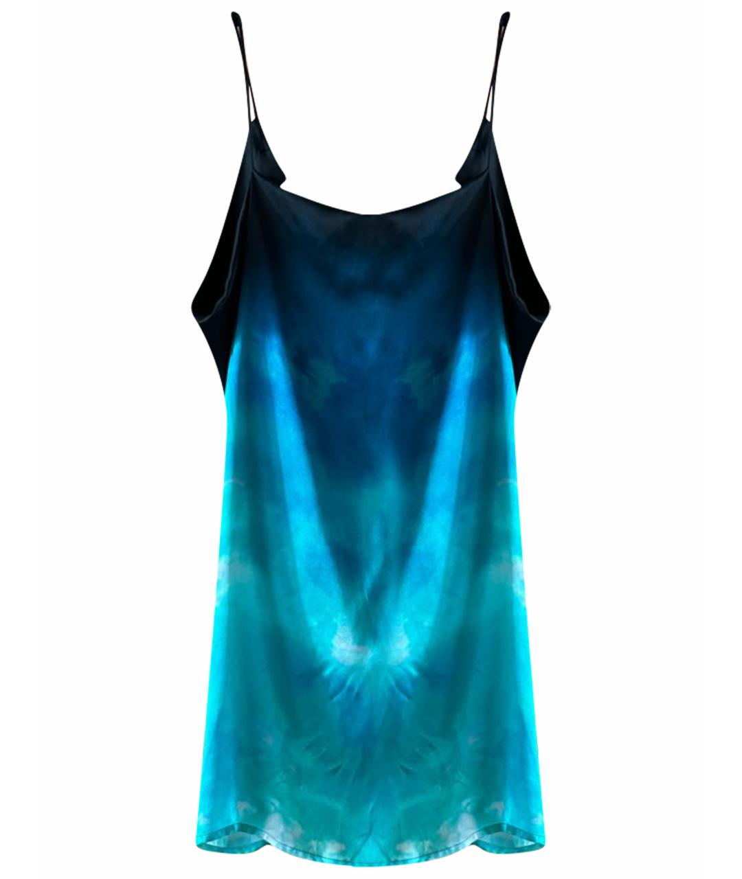 JUST CAVALLI Мульти шелковое коктейльное платье, фото 1