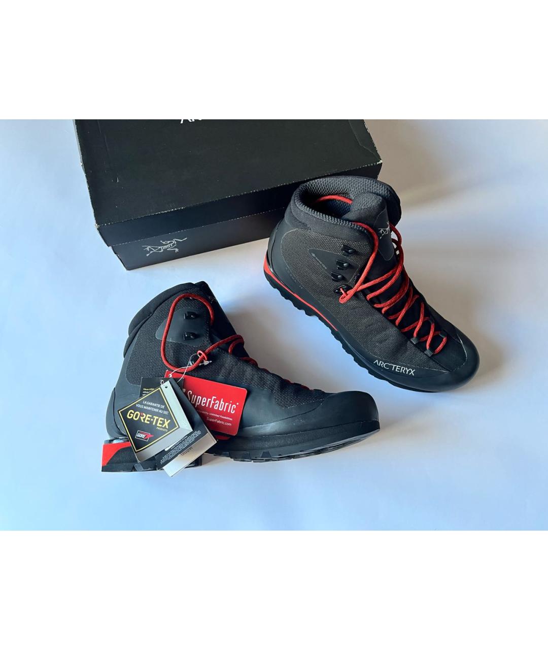 ARCTERYX Черные синтетические высокие ботинки, фото 2