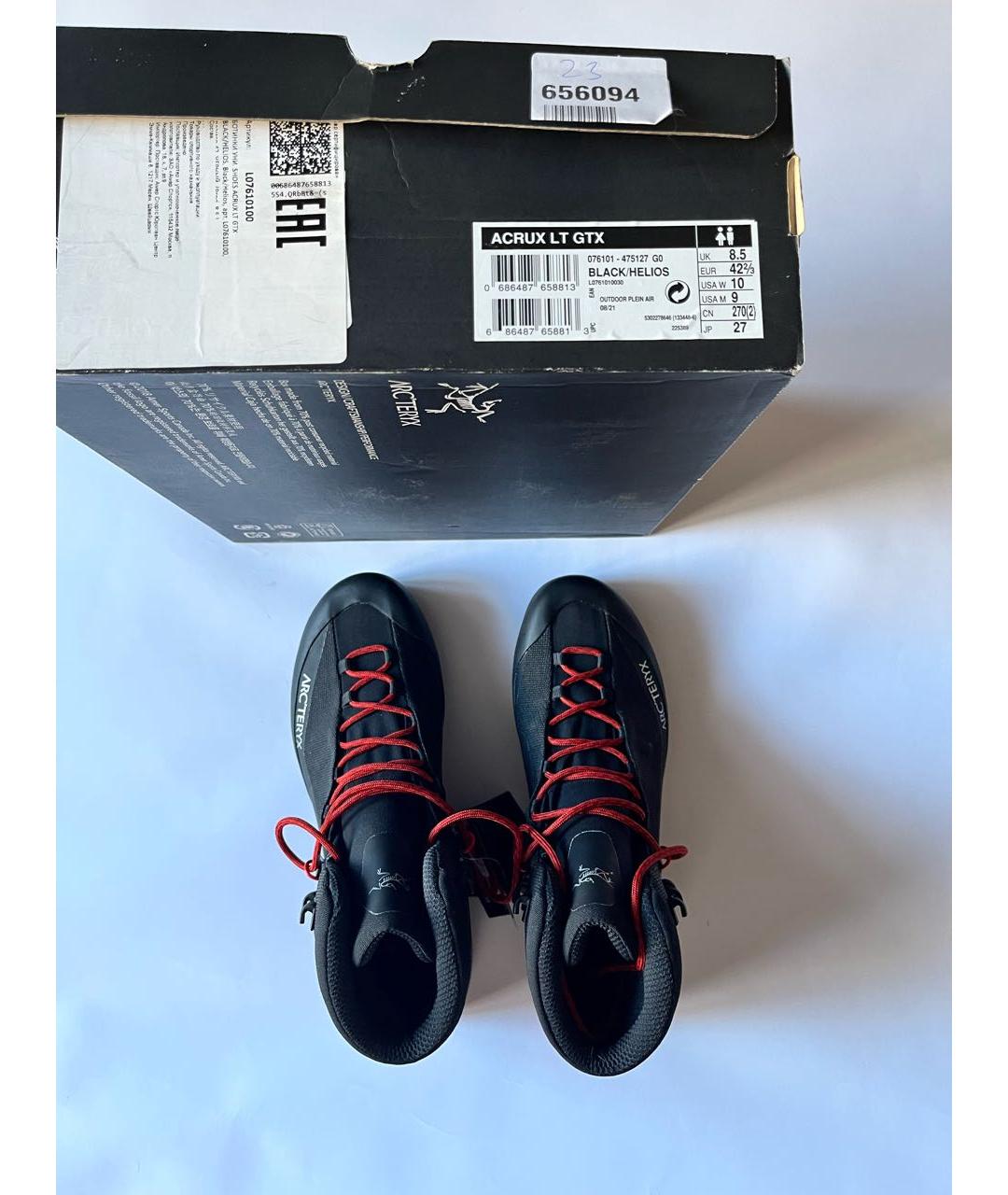 ARCTERYX Черные синтетические высокие ботинки, фото 7