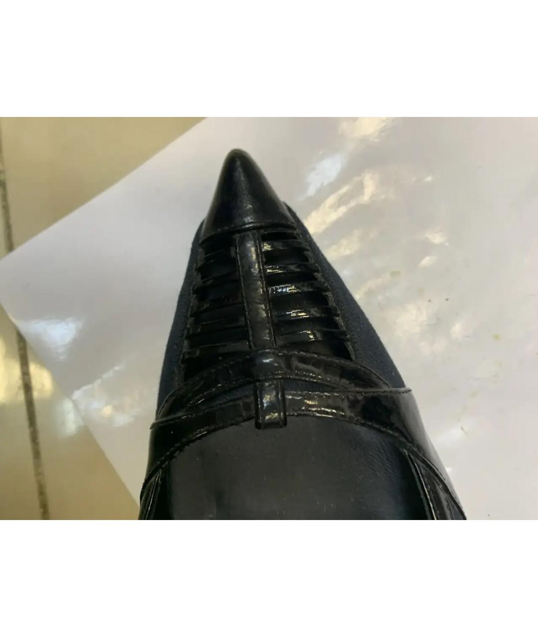 BALENCIAGA Черные текстильные босоножки, фото 5