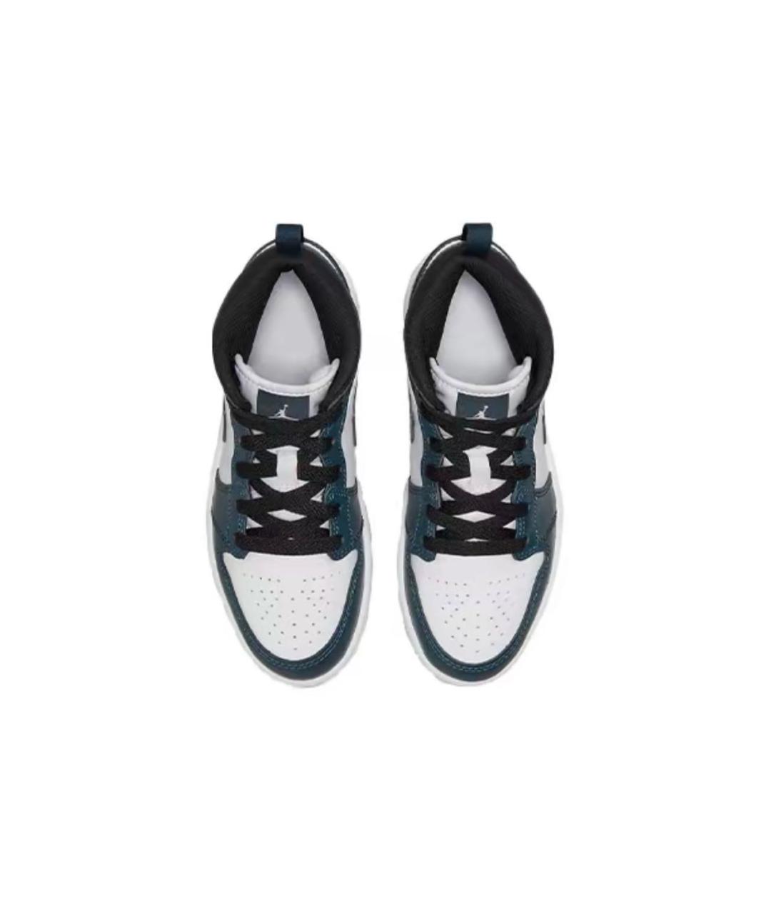 JORDAN Темно-синие кожаные кеды, фото 3